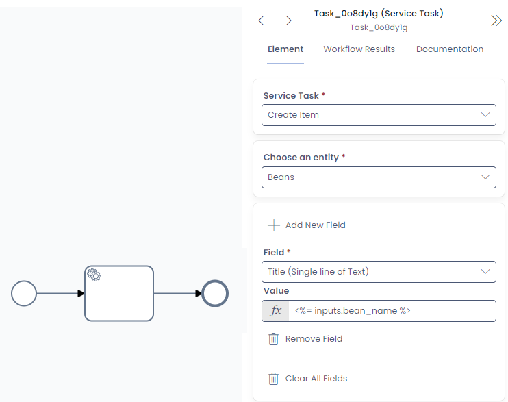 Cerate item service task